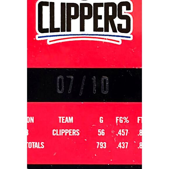 2023-24 NBA Hoops Premium Stock PAUL GEORGE #20 Gold Pulsar Prizm Paralle1 7/10 - Picture 3 of 3